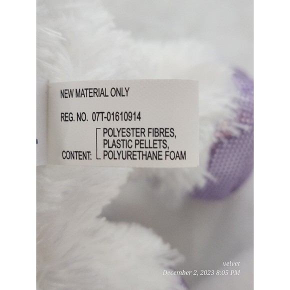 Aurora World Unicorn Rainbow Metallic Purple Soft Stuffed Plush Flopsie 12 In‎ - Picture 8 of 9